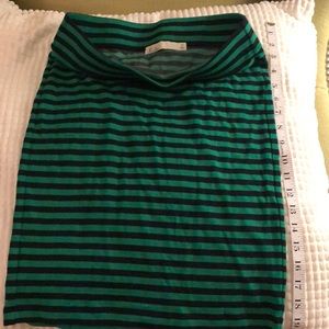 NWOT Hi-Line Pencil skirt striped black,size M